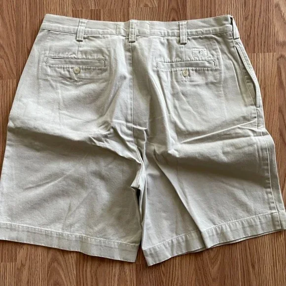 Timberland Men Shorts STRATHAM TWILL Khaki Beige Cotton Shorts Size 36 - Picture 8 of 9